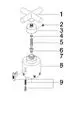 DORNBRACHT Griff ERSATZTEILE 11420890 Platin gebürstet, 11420890-06 Galeriebild 3